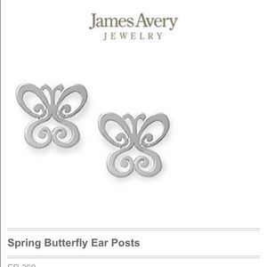 James Avery spring butterfly ear post